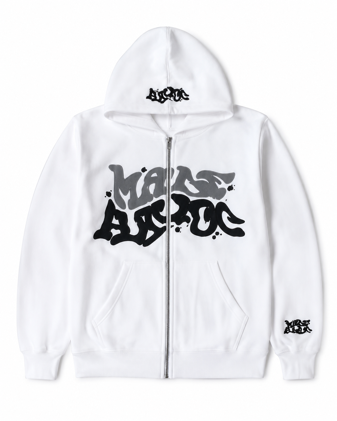 Lysm Puff print "hoodie" White