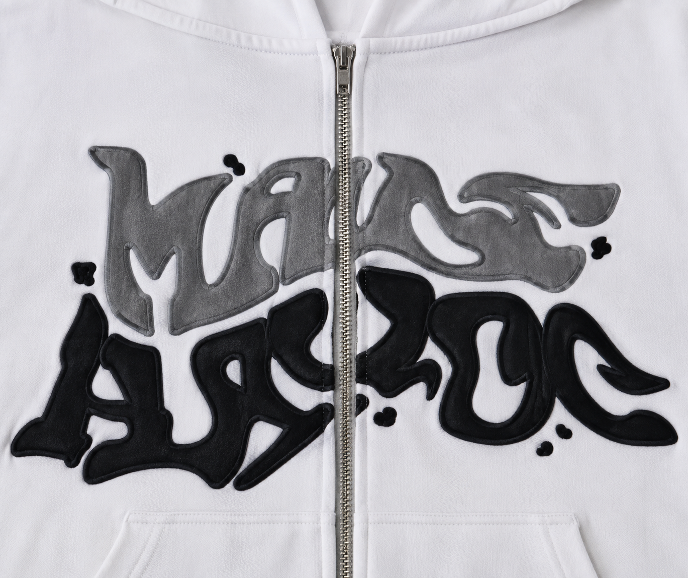 Lysm Puff print "hoodie" White