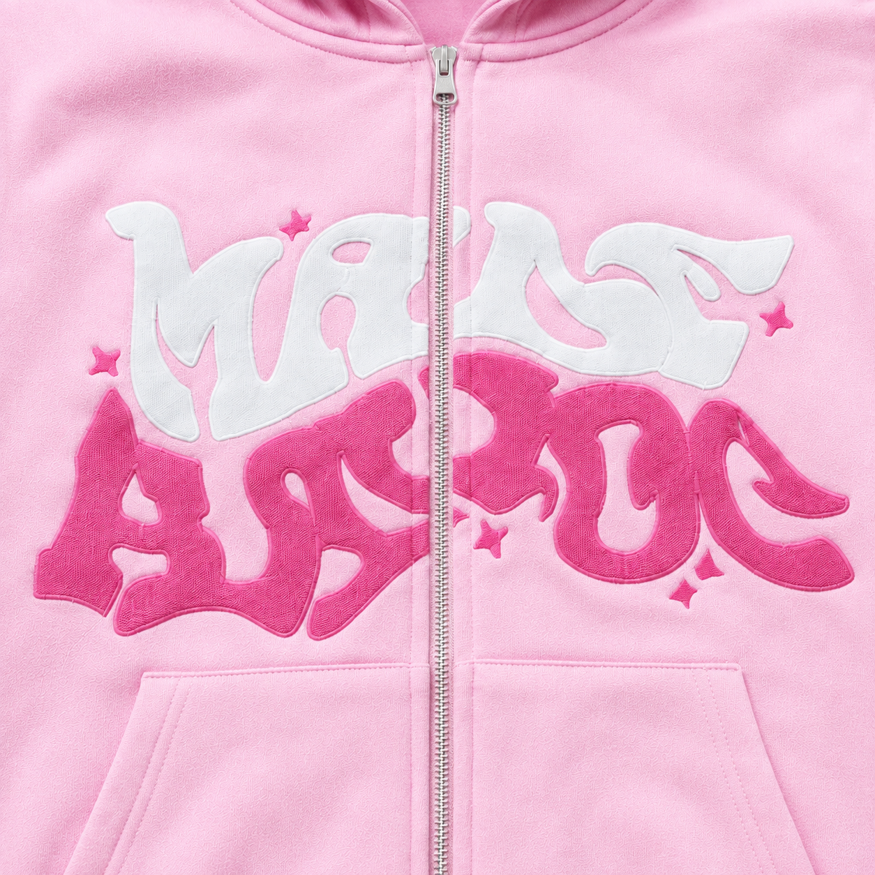 Lysm Puff print "hoodie" Pink