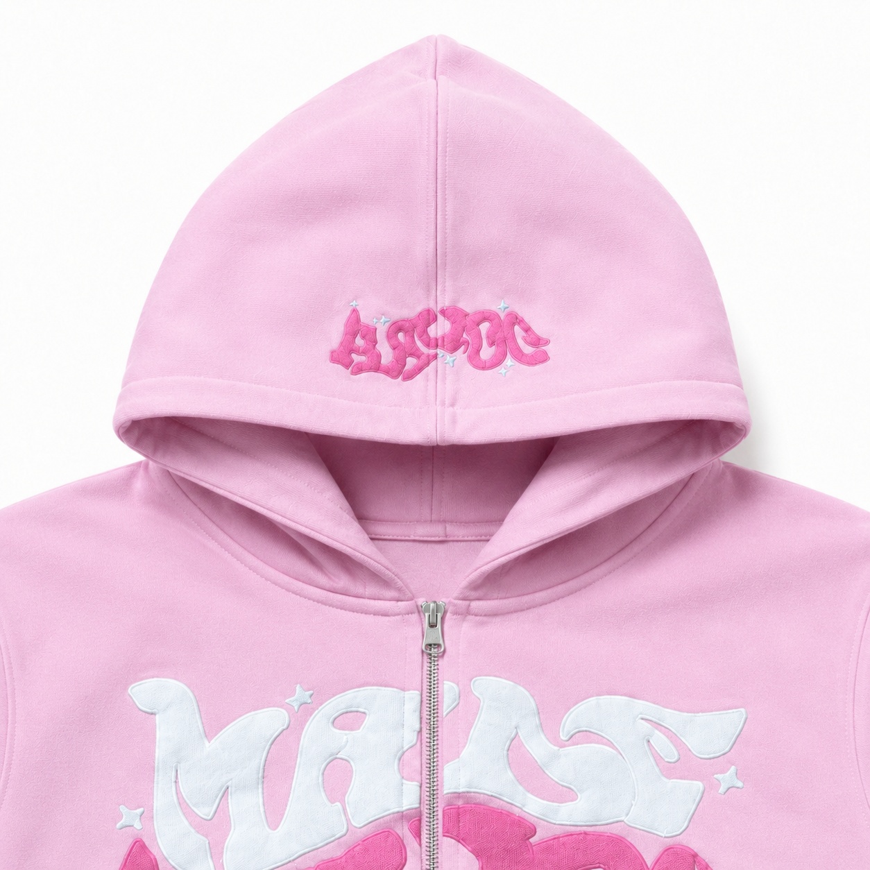 Lysm Puff print "hoodie" Pink
